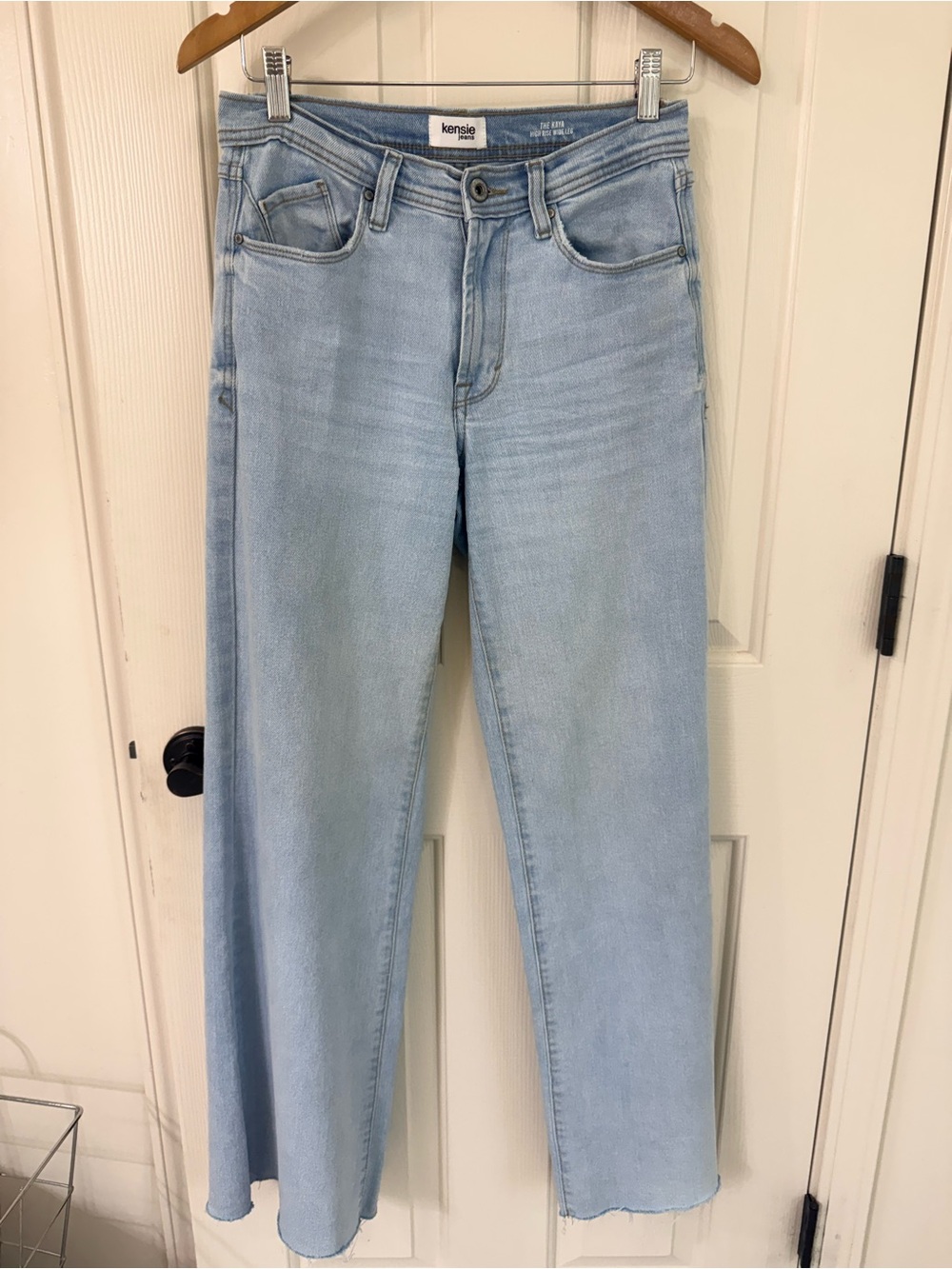 kensie Light Blue Wide-Leg Jeans